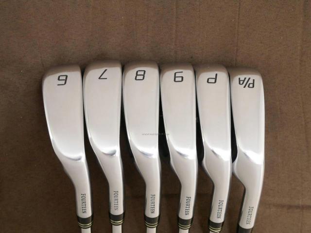 Iron set : Fourteen : ชุดเหล็ก Fourteen TC-340 Forged (ปี 2019 นุ่มมากๆ) มีเหล็ก 6-Pw,Aw (6 ชิ้น) ก้านเหล็ก Dynamic Gold Lite R300