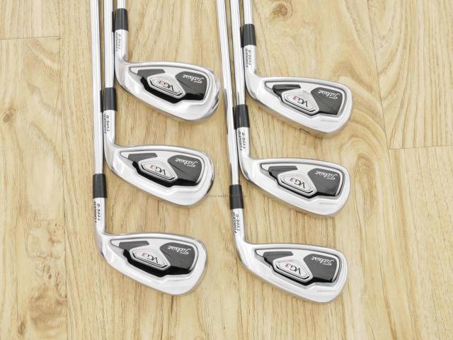 Iron set : Titleist : ชุดเหล็ก Titleist VG3 Type D Forged (ปี 2017 Japan Spec. ตีง่ายและไกลที่สุดของ Titleist) มีเหล็ก 5-Pw (6 ชิ้น) ก้านเหล็ก NS Pro ZELOS 8 Flex S