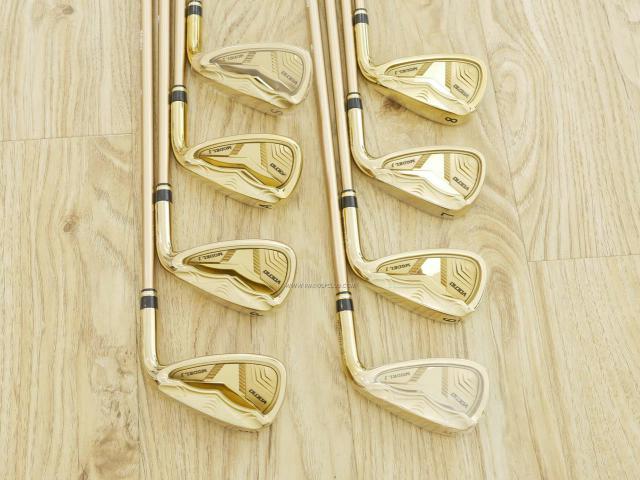 Iron set : Katana : ชุดเหล็ก Katana Voltio Model J Gold (ออกปี 2017 หน้าเด้ง ตีง่าย ไกล) มีเหล็ก 5-Pw,Aw,Sw (8 ชิ้น) ก้านกราไฟต์ Fujikura Speeder 550 Flex R