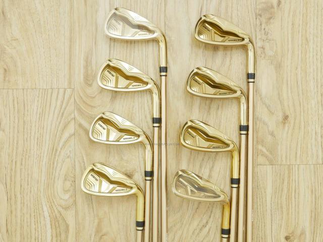 Iron set : Katana : ชุดเหล็ก Katana Voltio Model J Gold (ออกปี 2017 หน้าเด้ง ตีง่าย ไกล) มีเหล็ก 5-Pw,Aw,Sw (8 ชิ้น) ก้านกราไฟต์ Fujikura Speeder 550 Flex R