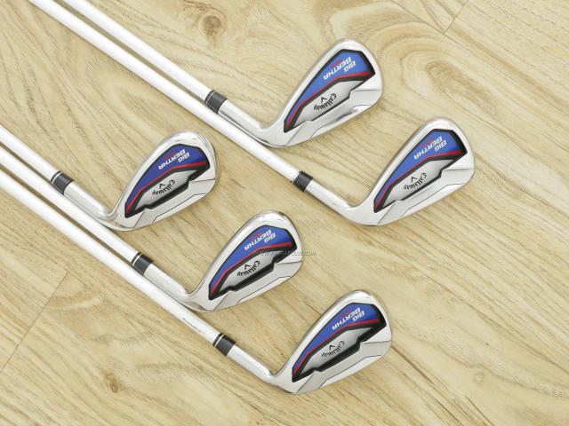 Iron set : Callaway : ชุดเหล็ก Callaway Big Bertha Beta (ใบใหญ่ ตีง่ายมาก) มีเหล็ก 6-Pw (5 ชิ้น) ก้านกราไฟต์ Fujikura Air Speeder Flex SR