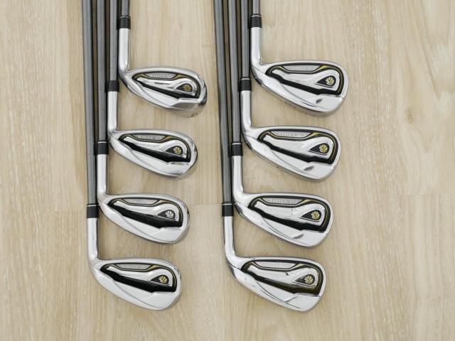 Iron set : Taylormade : ชุดเหล็ก Taylormade Gloire (รุ่นท๊อปสุด Japan Spec. ใบใหญ่ ตีง่าย ไกล) มีเหล็ก 5-Pw,Aw,Sw (8 ชิ้น) ก้านกราไฟต์ Flex R