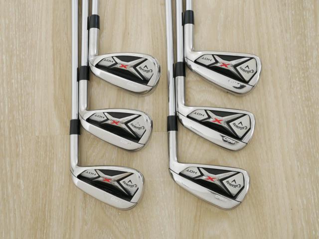 Iron set : Callaway : ชุดเหล็ก Callaway X Hot Pro มีเหล็ก 5-Pw (6 ชิ้น) ก้านเหล็ก Project X 95 5.5 Flex S