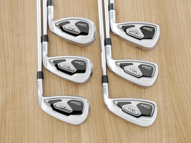 Iron set : Titleist : ชุดเหล็ก Titleist VG3 Type D Forged (ปี 2017 Japan Spec. ตีง่ายและไกลที่สุดของ Titleist) มีเหล็ก 6-Pw,Aw (6 ชิ้น) ก้านเหล็ก NS Pro ZELOS 7 Flex R