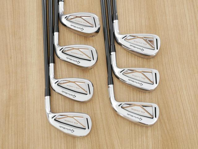 Iron set : Taylormade : ชุดเหล็ก Taylormade SIM GLOIRE (รุ่นปี 2021 รุ่นท๊อปสุด Japan Spec) มีเหล็ก 6-Pw,Aw,Sw (7 ชิ้น) ก้าน Fujikura Air Speeder Flex SR