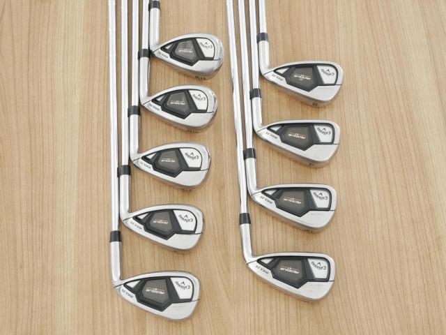 Iron set : Callaway : ชุดเหล็ก Callaway Rogue ST Max OS (ออกปี 2022 ตีง่ายสุดๆ ไกลสุดๆ) มีเหล็ก 5-Pw,Aw,Gw,Sw (9 ชิ้น) ก้านเหล็ก Dynamic Gold 95 S200