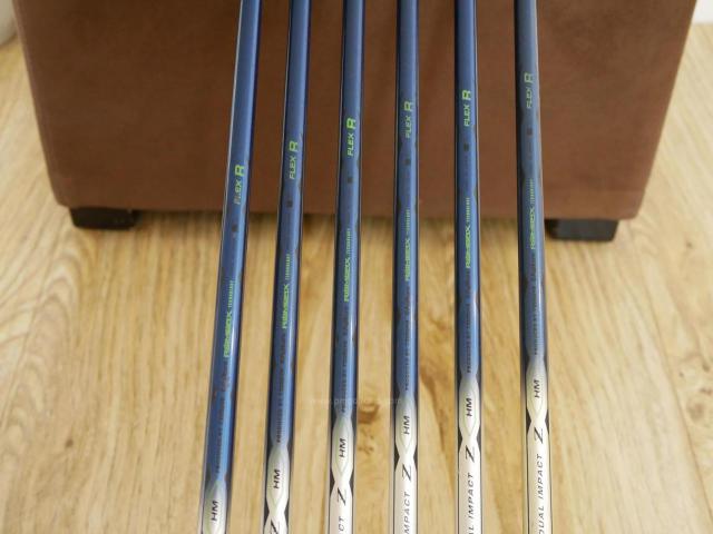 Iron set : Tsuruya : ชุดเหล็ก Tsuruya AXEL Dual Impact Z HM (หน้าเด้ง) มีเหล็ก 6-Pw,Aw (6 ชิ้น) ก้านกราไฟต์ Flex R