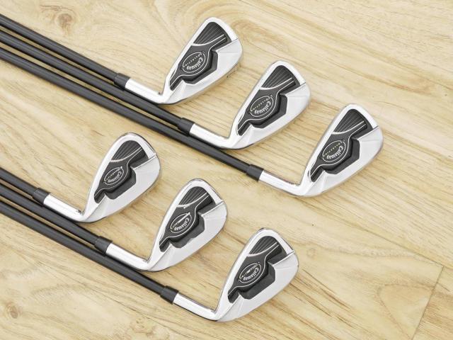 Iron set : Callaway : ชุดเหล็ก Callaway Collection (ตีง่าย ไกล) มีเหล็ก 5-Pw (6 ชิ้น) ก้านกราไฟต์ Flex R