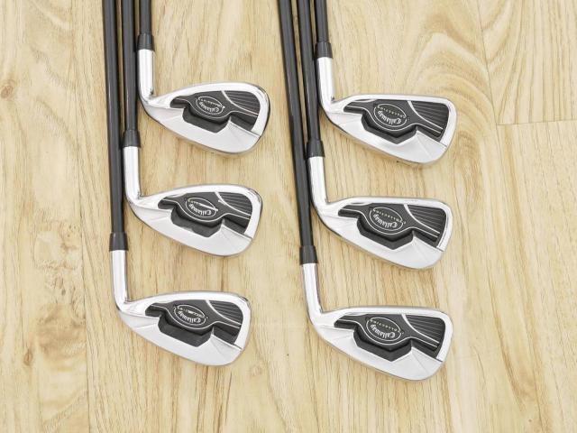 Iron set : Callaway : ชุดเหล็ก Callaway Collection (ตีง่าย ไกล) มีเหล็ก 5-Pw (6 ชิ้น) ก้านกราไฟต์ Flex R