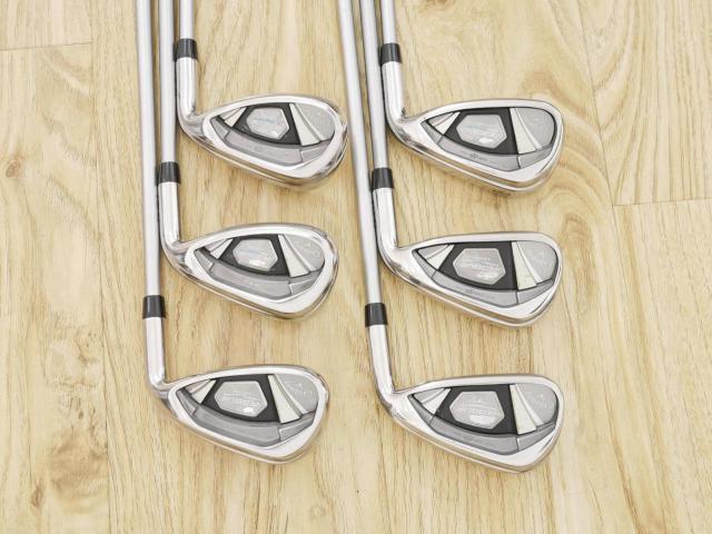 Iron set : Callaway : ชุดเหล็ก Callaway Rogue Star CF18 (ออกปี 2018 ตีง่าย ไกลมากๆ) มีเหล็ก 6-Pw,Aw (6 ชิ้น) ก้านกราไฟต์ Mitsubishi FUBUKI 50 Flex R