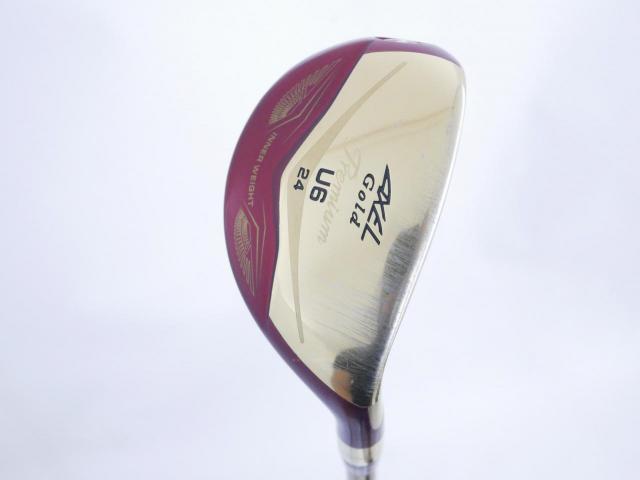 Fairway Wood : Tsuruya : ไม้กระเทย Tsuruya AXEL Gold Premium IV (รุ่นปี 2021 ตัวท๊อป ของใหม่ 2 หมื่นกว่า) Loft 24 Flex R