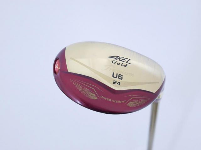 Fairway Wood : Tsuruya : ไม้กระเทย Tsuruya AXEL Gold Premium IV (รุ่นปี 2021 ตัวท๊อป ของใหม่ 2 หมื่นกว่า) Loft 24 Flex R