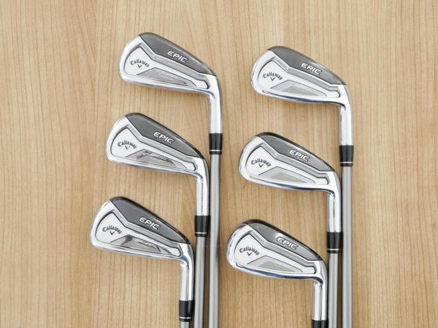 Iron set : Callaway : ชุดเหล็ก Callaway EPIC Forged Star (รุ่นท้อปสุด ปี 2020 ตีไกลกว่าปกติ 2 เบอร์) มีเหล็ก 5-Pw (6 ชิ้น) ก้านกราไฟต์ Fujikura Speeder Evolution Flex SR