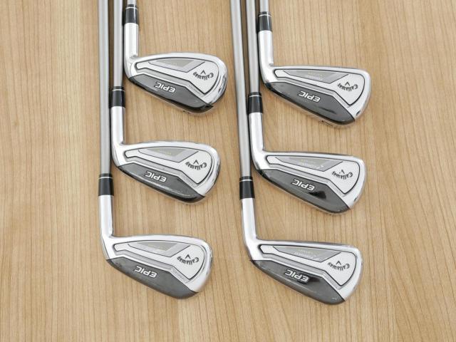 Iron set : Callaway : ชุดเหล็ก Callaway EPIC Forged Star (รุ่นท้อปสุด ปี 2020 ตีไกลกว่าปกติ 2 เบอร์) มีเหล็ก 5-Pw (6 ชิ้น) ก้านกราไฟต์ Fujikura Speeder Evolution Flex SR