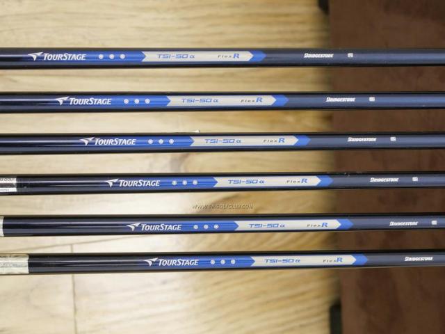 Iron set : Tourstage : ชุดเหล็ก Tourstage VIQ (Titanium) มีเหล็ก 5-Pw (6 ชิ้น) ก้านกราไฟต์ Flex R