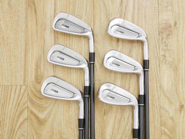 Iron set : PRGR : ชุดเหล็ก PRGR 02 Forged (ปี 2021 นุ่มมาก หายาก) มีเหล็ก 5-Pw (6 ชิ้น) ก้านกราไฟต์ Mitsubishi Diamana Flex S