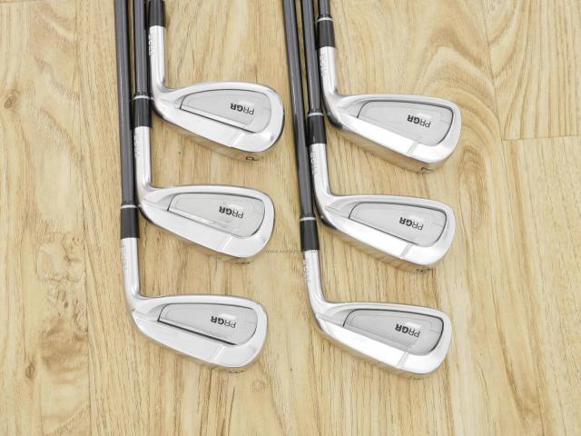 Iron set : PRGR : ชุดเหล็ก PRGR 02 Forged (ปี 2021 นุ่มมาก หายาก) มีเหล็ก 5-Pw (6 ชิ้น) ก้านกราไฟต์ Mitsubishi Diamana Flex S