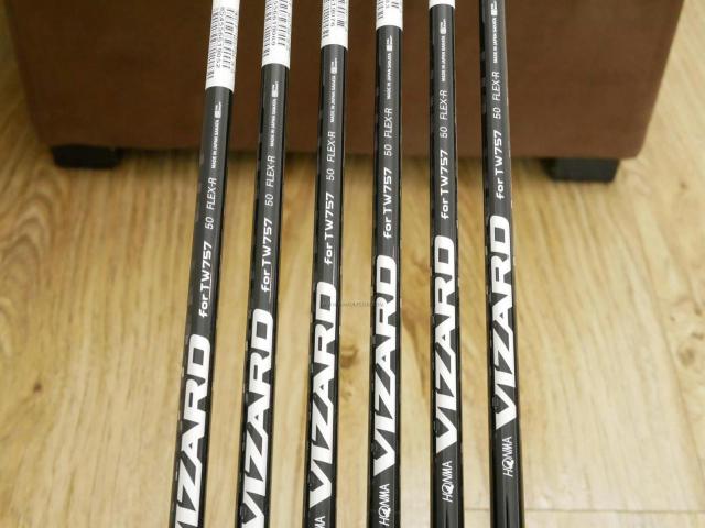 Iron set : Honma : ชุดเหล็ก Honma Tour World TW757P (ออกปี 2022) มีเหล็ก 5-Pw (6 ชิ้น) ก้านกราไฟต์ Honma Vizard 50 Flex R