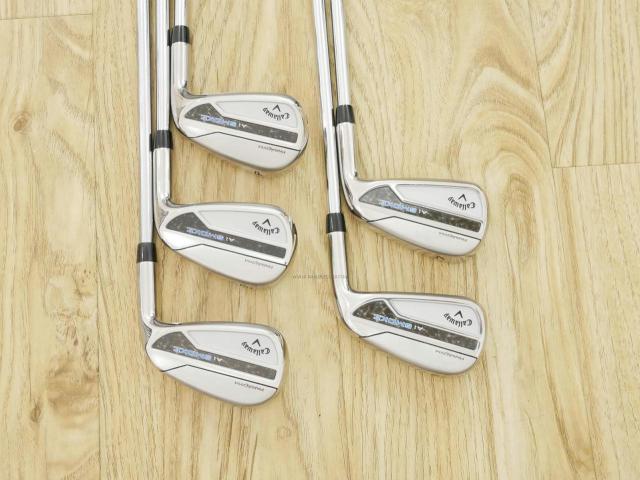 Iron set : Callaway : ชุดเหล็ก Callaway Paradym Ai Smoke (รุ่นล่าสุด ออกปี 2024 ตีง่ายมาก ไกล Japan Spec.) มีเหล็ก 6-Pw (5 ชิ้น) ก้านเหล็ก NS Pro ZELOS 7 Flex R