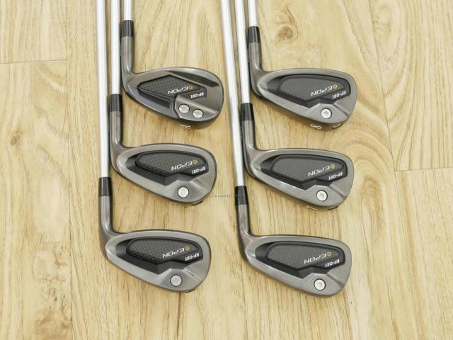 Iron set : Epon : ชุดเหล็ก EPON EF-02I Forged (ออกปี 2022 ใบใหญ่ ตีง่าย ไกล) มีเหล็ก 6-Pw,Aw (6 ชิ้น) ก้านกราไฟต์ Fujikura MCI 60 Flex R