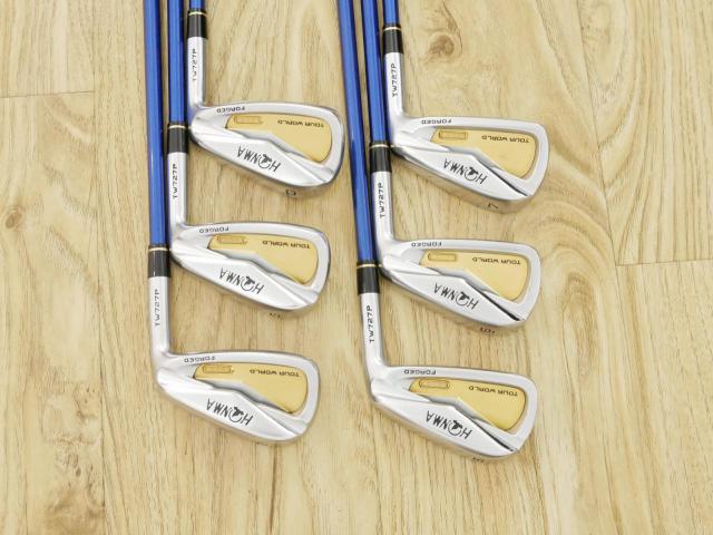 Iron set : Honma : **ก้าน 3 ดาว** ชุดเหล็ก Honma Tour World TW727P (Forged) มีเหล็ก 5-10 (6 ชิ้น) ก้านกราไฟต์ ARMRQ 8 (54) Flex R (3 ดาว)