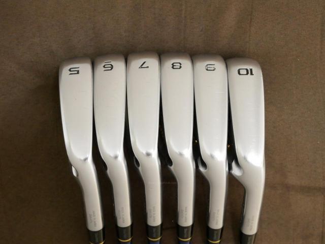 Iron set : Honma : **ก้าน 3 ดาว** ชุดเหล็ก Honma Tour World TW727P (Forged) มีเหล็ก 5-10 (6 ชิ้น) ก้านกราไฟต์ ARMRQ 8 (54) Flex R (3 ดาว)