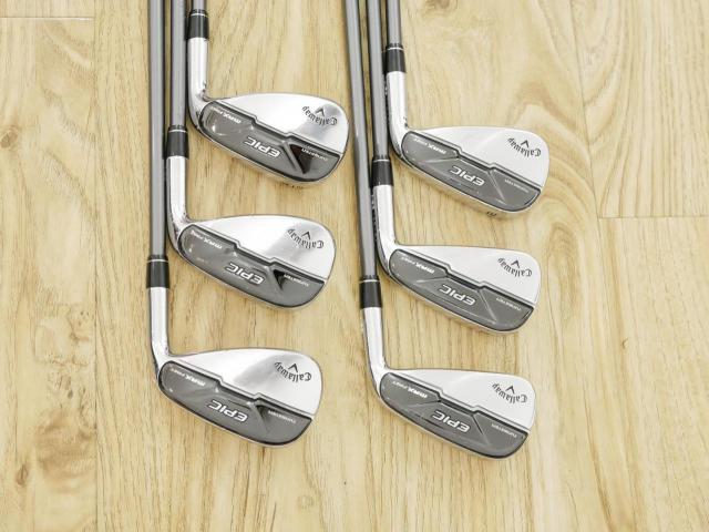 Iron set : Callaway : ชุดเหล็ก Callaway EPIC Max Fast (รุ่นแพงสุด ไกลสุดของ Callaway ปี 2021) มีเหล็ก 6-Pw,Aw (6 ชิ้น) ก้านกราไฟต์ Fujikura MC 70 Flex S