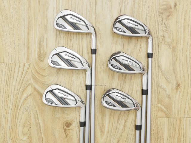 Iron set : Callaway : ชุดเหล็ก Callaway Mavrik (ปี 2020 ตีง่าย ไกลมากๆ) มีเหล็ก 6-Pw,Aw (6 ชิ้น) ก้านกราไฟต์ Mitsubishi Diamana 50 Flex R