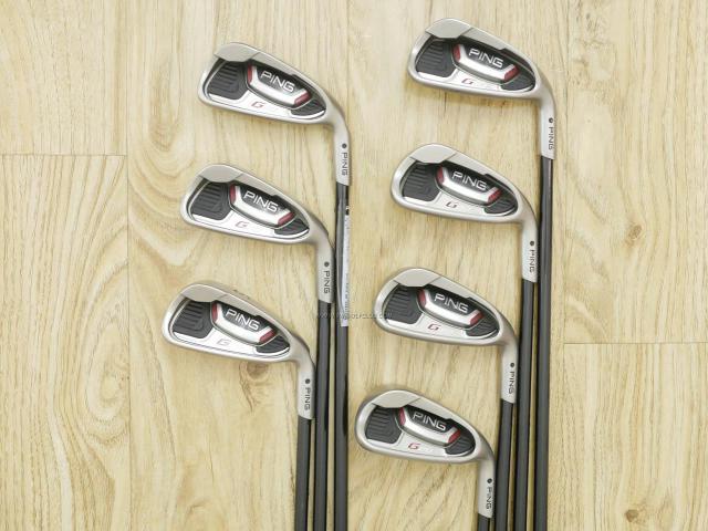 Iron set : Ping : ชุดเหล็ก Ping G20 (ใบใหญ่ ตีง่ายมาก) มีเหล็ก 4-Pw (7 ชิ้น) ก้านกราไฟต์ Flex R