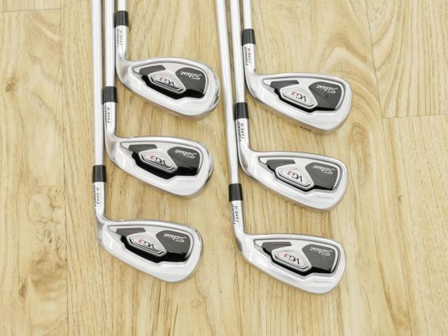 Iron set : Titleist : ชุดเหล็ก Titleist VG3 Type D Forged (ปี 2017 Japan Spec. ตีง่ายและไกลที่สุดของ Titleist) มีเหล็ก 6-Pw,Aw (6 ชิ้น) ก้านกราไฟต์ Mitsubishi VGI Flex R