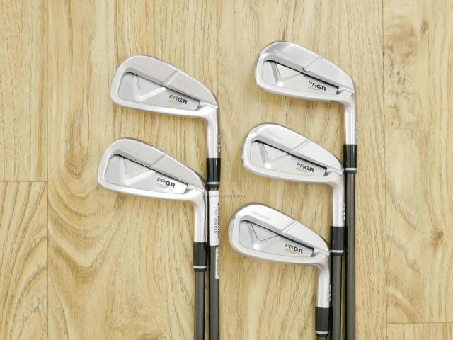 Iron set : PRGR : ชุดเหล็ก PRGR 05 Forged (รุ่นล่าสุด ปี 2023) มีเหล็ก 6-Pw (5 ชิ้น) ก้านกราไฟต์ Fujikura MCI Flex SR