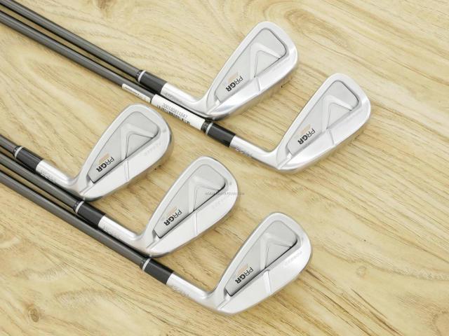 Iron set : PRGR : ชุดเหล็ก PRGR 05 Forged (รุ่นล่าสุด ปี 2023) มีเหล็ก 6-Pw (5 ชิ้น) ก้านกราไฟต์ Fujikura MCI Flex SR