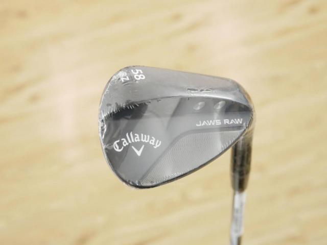 Wedge : Callaway : **ของใหม่ ยังไม่แกะพลาสติก** Wedge Callaway JAWS RAW (รุ่นใหม่ ปี 2023) Loft 58 ก้านเหล็ก Dynamic Gold S200