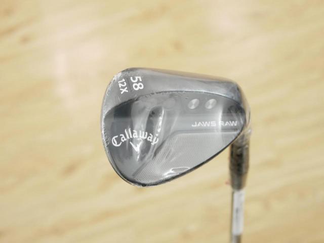 Wedge : Callaway : **ของใหม่ ยังไม่แกะพลาสติก** Wedge Callaway JAWS RAW (รุ่นใหม่ ปี 2023) Loft 58 ก้านเหล็ก Dynamic Gold S200