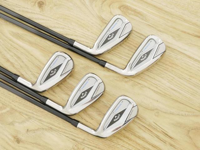 Iron set : Callaway : ชุดเหล็ก Callaway Paradym Ai Smoke HL (รุ่นล่าสุด ออกปี 2024 ตีง่ายมาก ไกล Japan Spec.) มีเหล็ก 6-Pw (5 ชิ้น) ก้านกราไฟต์ Fujikura TENSEI 50 Flex R