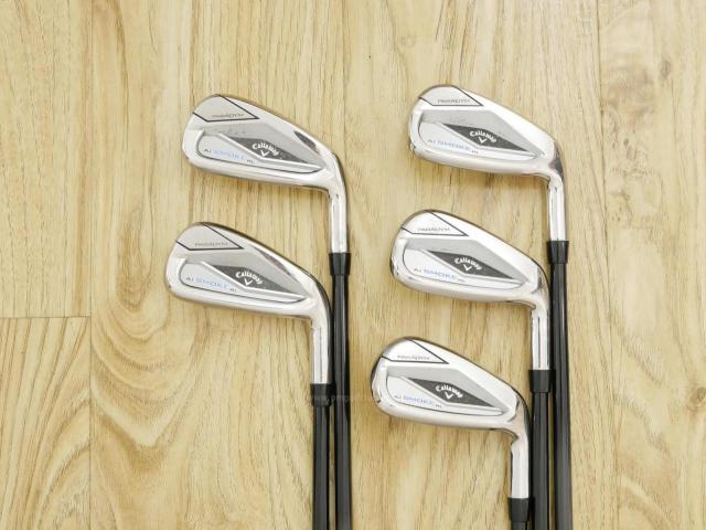 Iron set : Callaway : ชุดเหล็ก Callaway Paradym Ai Smoke HL (รุ่นล่าสุด ออกปี 2024 ตีง่ายมาก ไกล Japan Spec.) มีเหล็ก 6-Pw (5 ชิ้น) ก้านกราไฟต์ Fujikura TENSEI 50 Flex R