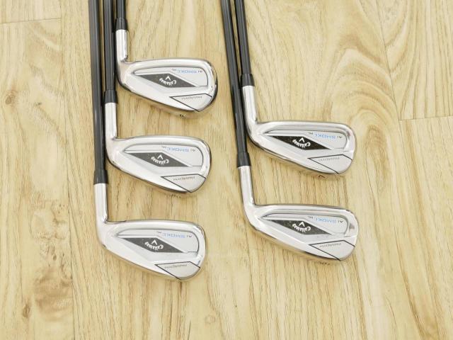 Iron set : Callaway : ชุดเหล็ก Callaway Paradym Ai Smoke HL (รุ่นล่าสุด ออกปี 2024 ตีง่ายมาก ไกล Japan Spec.) มีเหล็ก 6-Pw (5 ชิ้น) ก้านกราไฟต์ Fujikura TENSEI 50 Flex R