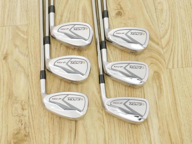 Iron set : Epon : ชุดเหล็ก EPON AF-706S Forged (รุ่นปี 2023 ใบใหญ่ ตีง่าย ไกล) มีเหล็ก 6-Pw,Tw (6 ชิ้น) ก้านกราไฟต์ UST Mamiya ATTAS 60 Flex R