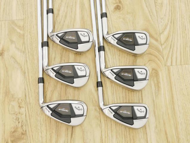 Iron set : Callaway : ชุดเหล็ก Callaway Rogue ST Max (ออกปี 2022 ตีง่าย ไกลมาก) มีเหล็ก 6-Pw,Aw (6 ชิ้น) ก้านเหล็ก NS Pro Zelos 7 Flex S