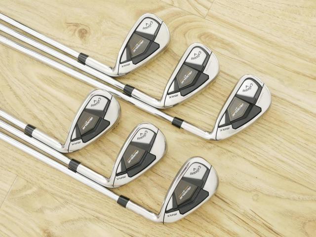 Iron set : Callaway : ชุดเหล็ก Callaway Rogue ST Max (ออกปี 2022 ตีง่าย ไกลมาก) มีเหล็ก 6-Pw,Aw (6 ชิ้น) ก้านเหล็ก NS Pro Zelos 7 Flex S