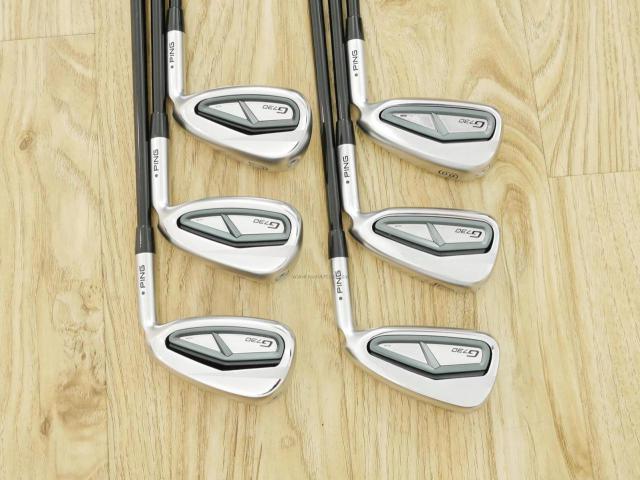 Iron set : Ping : ชุดเหล็ก Ping G730 (รุ่นล่าสุด ปี 2024 Japan Spec. ใบใหญ่ ง่ายที่สุด ไกลที่สุดของ Ping) มีเหล็ก 6-Pw,Aw (6 ชิ้น) ก้านกราไฟต์ Ping ALTA J CB Flex S