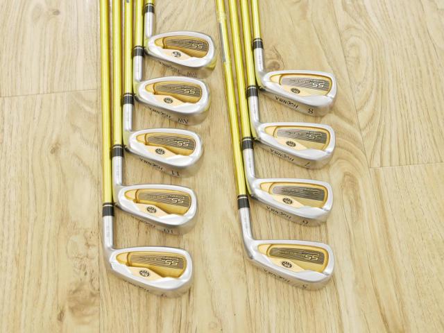 Iron set : Honma : **ก้าน 3 ดาว** ชุดเหล็ก Honma 55th Anniversary Limited Edition (หายากมากๆ) มีเหล็ก 5-11,Aw,Sw (9 ชิ้น) ก้าน ARMRQ Flex R (3 ดาว)