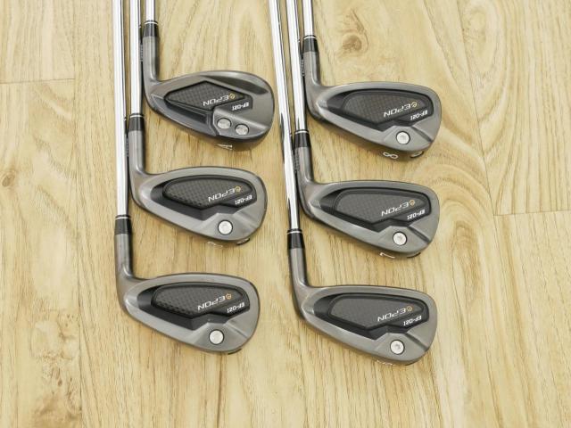 Iron set : Epon : ชุดเหล็ก EPON EF-02I Forged (ออกปี 2022 ใบใหญ่ ตีง่าย ไกล) มีเหล็ก 6-Pw,Aw (6 ชิ้น) ก้านเหล็ก NS Pro 850 NEO Flex S