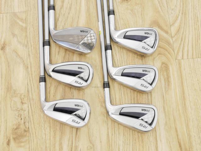 Iron set : PRGR : ชุดเหล็ก PRGR RS Titanium Face (ออกปี 2017 ตีไกล) มีเหล็ก 6-Pw,Aw (6 ชิ้น) ก้านกราไฟต์ M-40 (Flex SR)