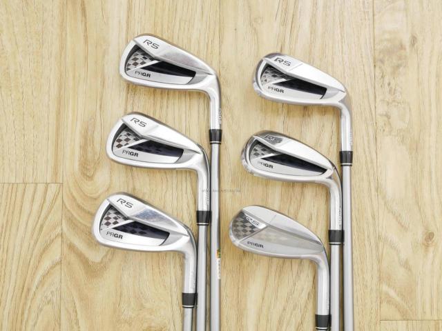 Iron set : PRGR : ชุดเหล็ก PRGR RS Titanium Face (ออกปี 2017 ตีไกล) มีเหล็ก 6-Pw,Aw (6 ชิ้น) ก้านกราไฟต์ M-40 (Flex SR)