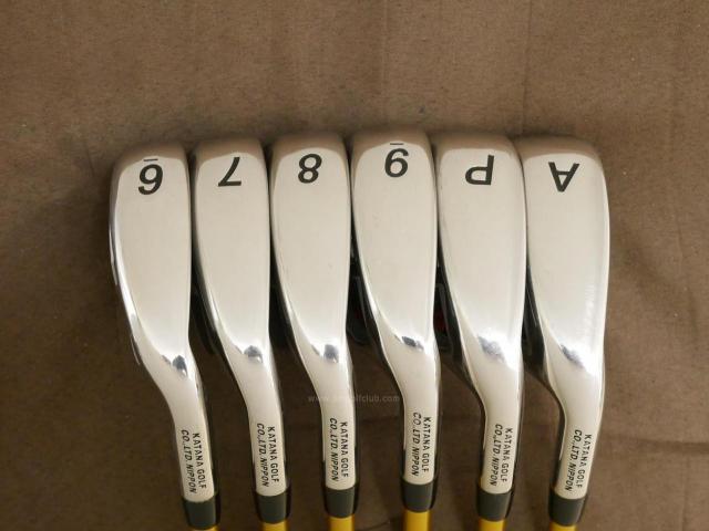 Iron set : Katana : ชุดเหล็ก Katana Sword ATC-589a (หน้าเด้ง) มีเหล็ก 6-Pw,Aw (6 ชิ้น) ก้านกราไฟต์ Fujikura Speeder 589 Flex SR