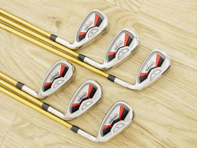 Iron set : Katana : ชุดเหล็ก Katana Sword ATC-589a (หน้าเด้ง) มีเหล็ก 6-Pw,Aw (6 ชิ้น) ก้านกราไฟต์ Fujikura Speeder 589 Flex SR