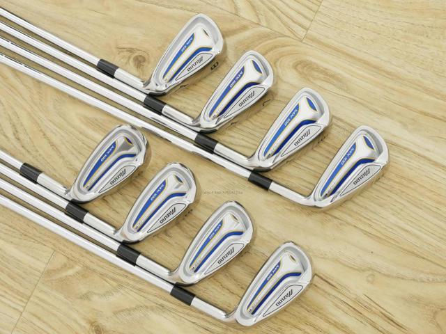 Iron set : Mizuno : ชุดเหล็ก Mizuno MX-100 (ใบใหญ่ ตีง้าย) มีเหล็ก 5-Pw,Aw,Sw (8 ชิ้น) ก้านเหล็ก NS Pro 950 FLex R