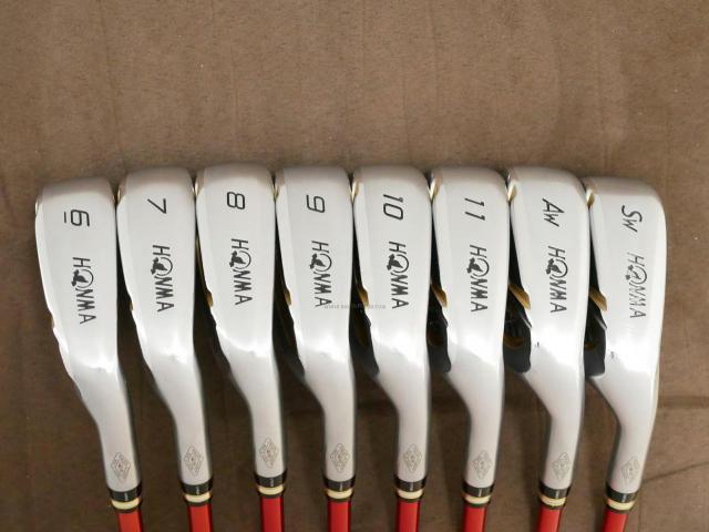 Iron set : Honma : ชุดเหล็ก Honma Beres IS-06 Forged (ปี 2019) มีเหล็ก 6-11,Aw,Sw (8 ชิ้น เทียบเท่า 5-Pw,Aw,Sw) ก้าน ARMRQ X (60) Flex SR (2 ดาว)