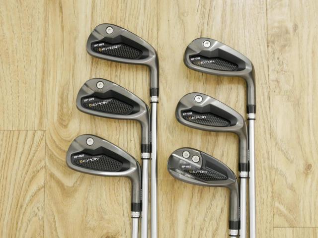 Iron set : Epon : ชุดเหล็ก EPON EF-02I Forged (ออกปี 2022 ใบใหญ่ ตีง่าย ไกล) มีเหล็ก 6-Pw,Aw (6 ชิ้น) ก้านเหล็ก Project X UL 95g 5.5 Flex S